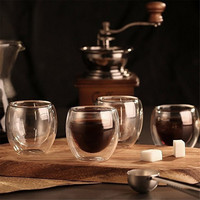 Nowa żaroodporna szklanka z podwójną ścianką piwo Espresso zestaw filiżanek do kawy ręcznie robiona kufel do piwa szklanka do herbaty kieliszek do whisky kubki do napojów 3